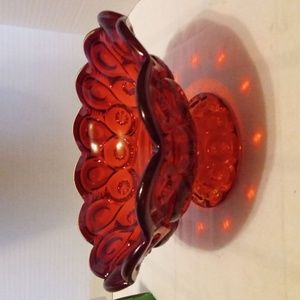 Le Smith Ambrina Vintage Moon & Stars Compote Footed Bowl